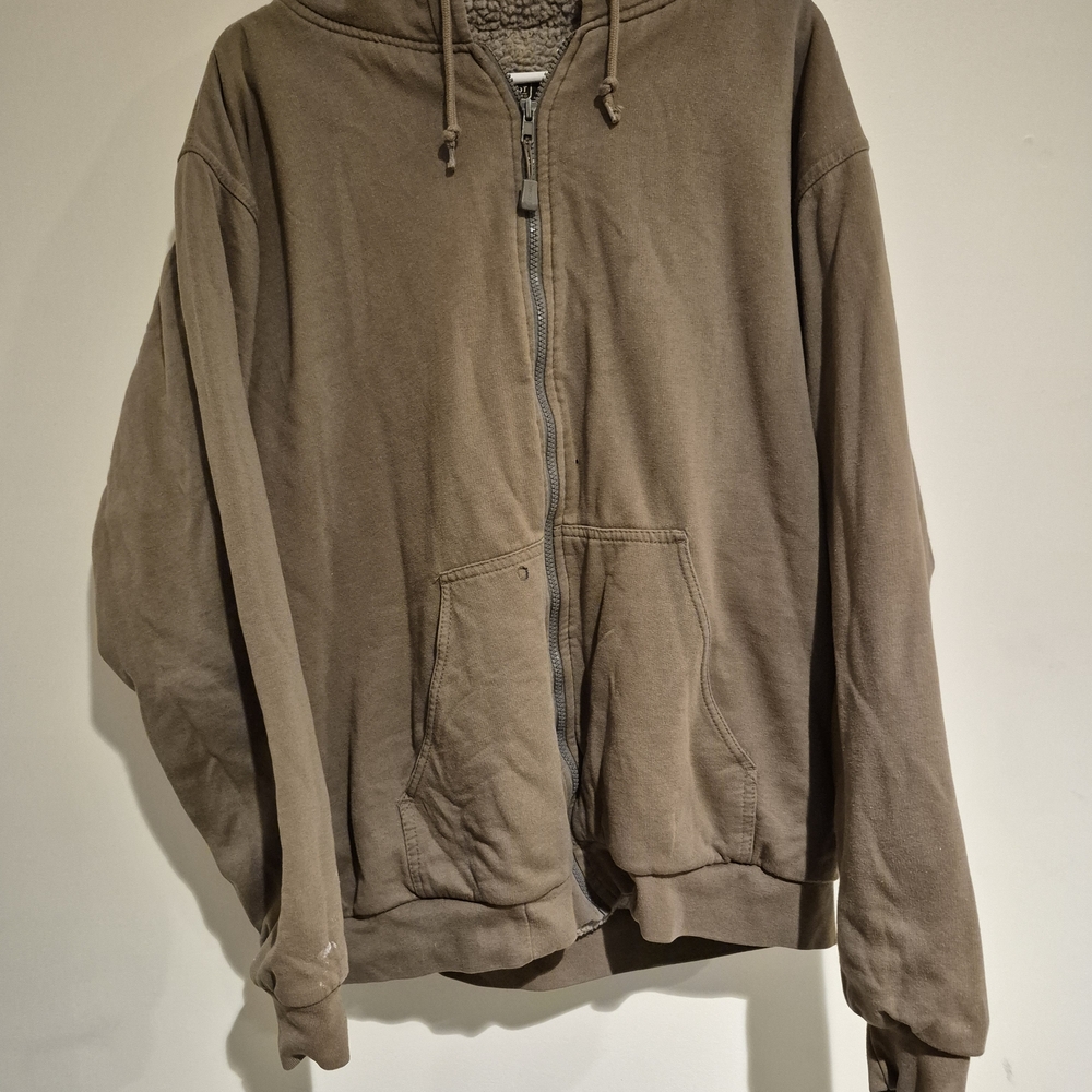 Men's Brown Zip-Up Sweater